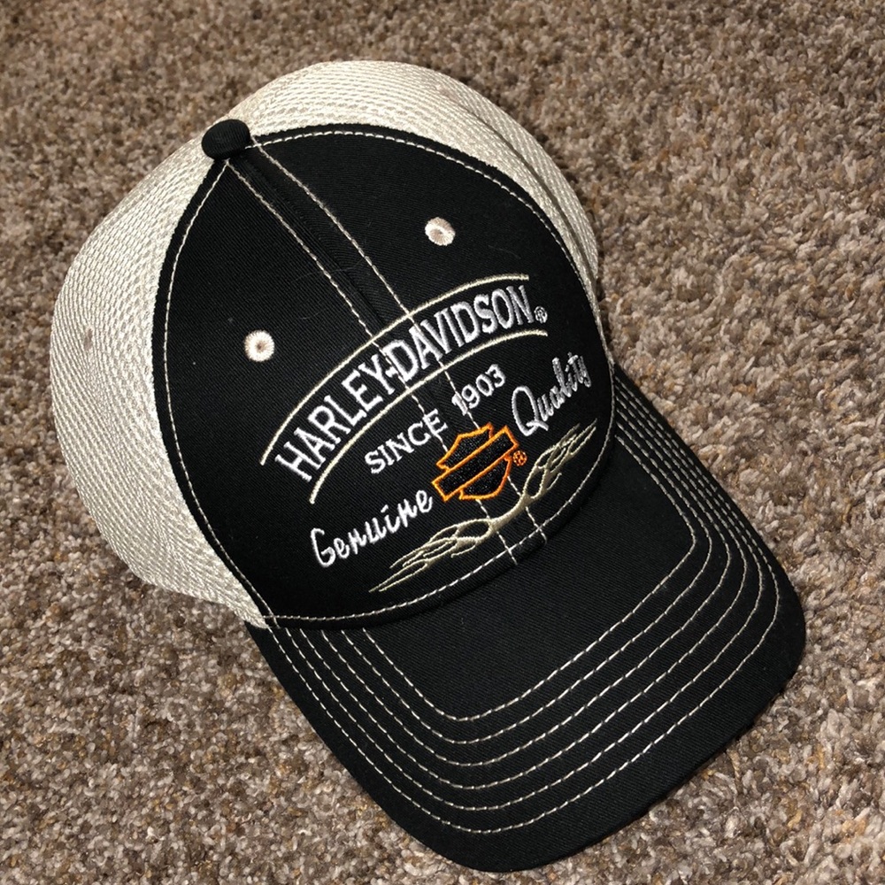 Harley Davidson Mesh Trucker Adjustable Hat